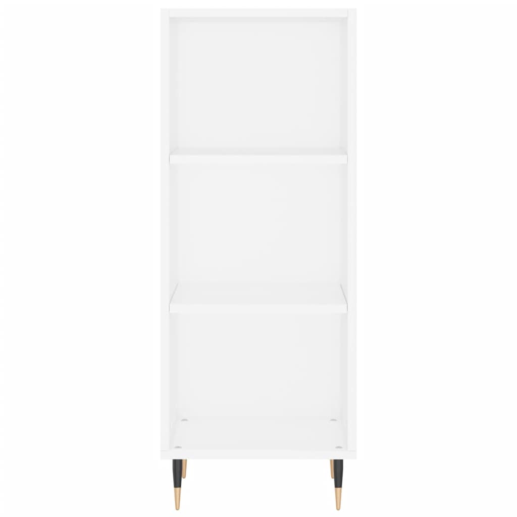 Image Buffet haut Blanc 34,5x34x180 cm Bois d'ingénierie | Xios Store SNC vidaXL Xios Store SNC