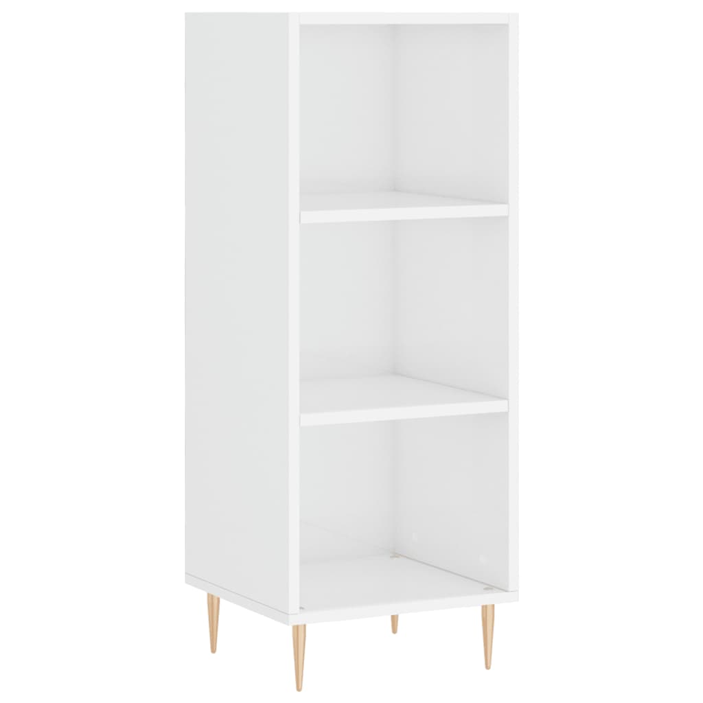 Image Buffet haut Blanc brillant 34,5x34x180 cm Bois d'ingénierie | Xios Store SNC vidaXL Xios Store SNC