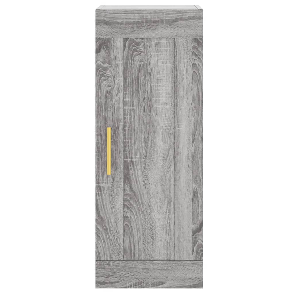 Image Buffet haut Sonoma gris 34,5x34x180 cm Bois d'ingénierie | Xios Store SNC vidaXL Xios Store SNC