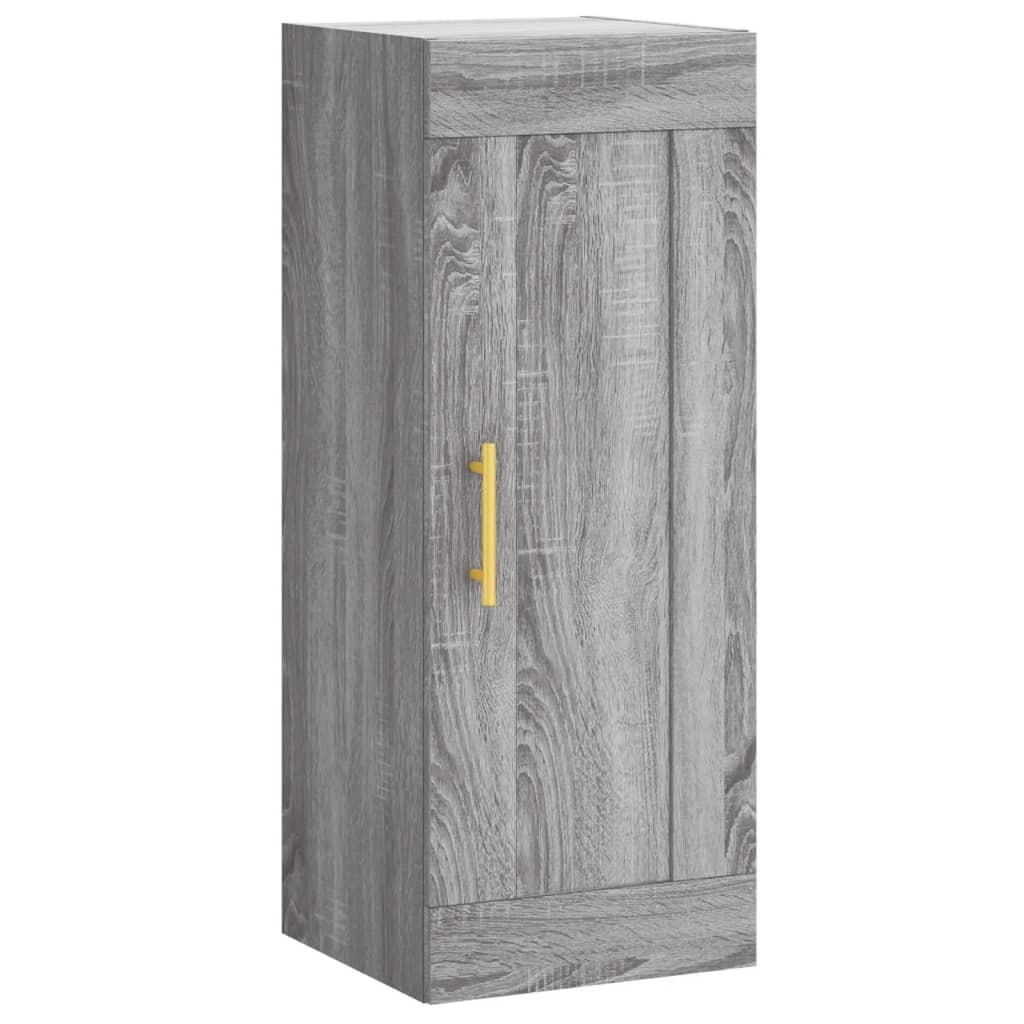 Image Buffet haut Sonoma gris 34,5x34x180 cm Bois d'ingénierie | Xios Store SNC vidaXL Xios Store SNC