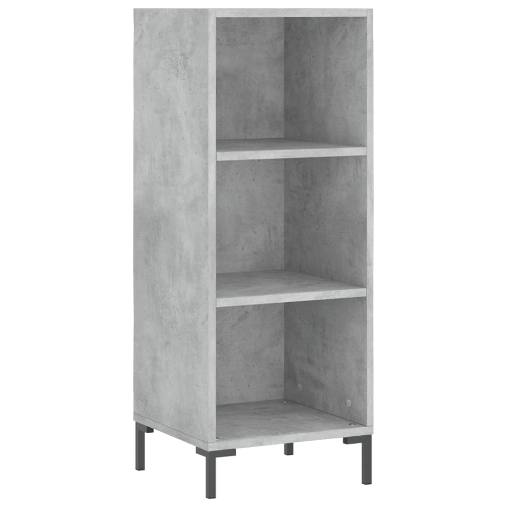 Image Buffet haut Gris béton 34,5x34x180 cm Bois d'ingénierie | Xios Store SNC vidaXL Xios Store SNC