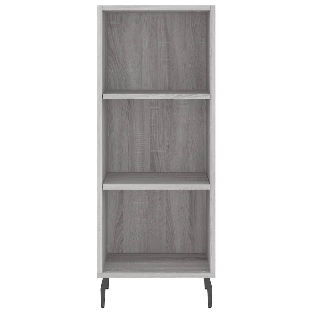 Image Buffet haut Sonoma gris 34,5x34x180 cm Bois d'ingénierie | Xios Store SNC vidaXL Xios Store SNC