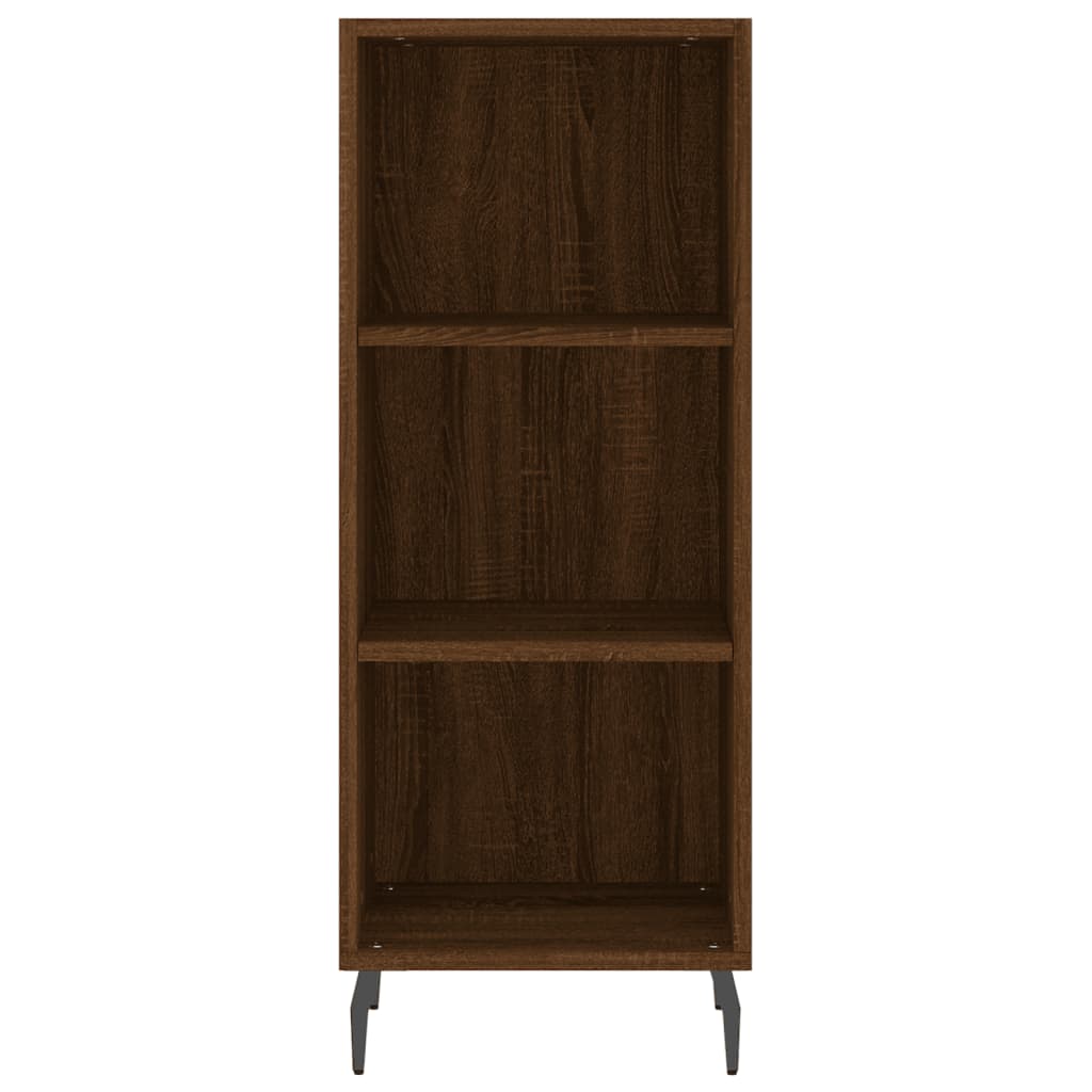 Image Buffet haut Chêne marron 34,5x34x180 cm Bois d'ingénierie | Xios Store SNC vidaXL Xios Store SNC