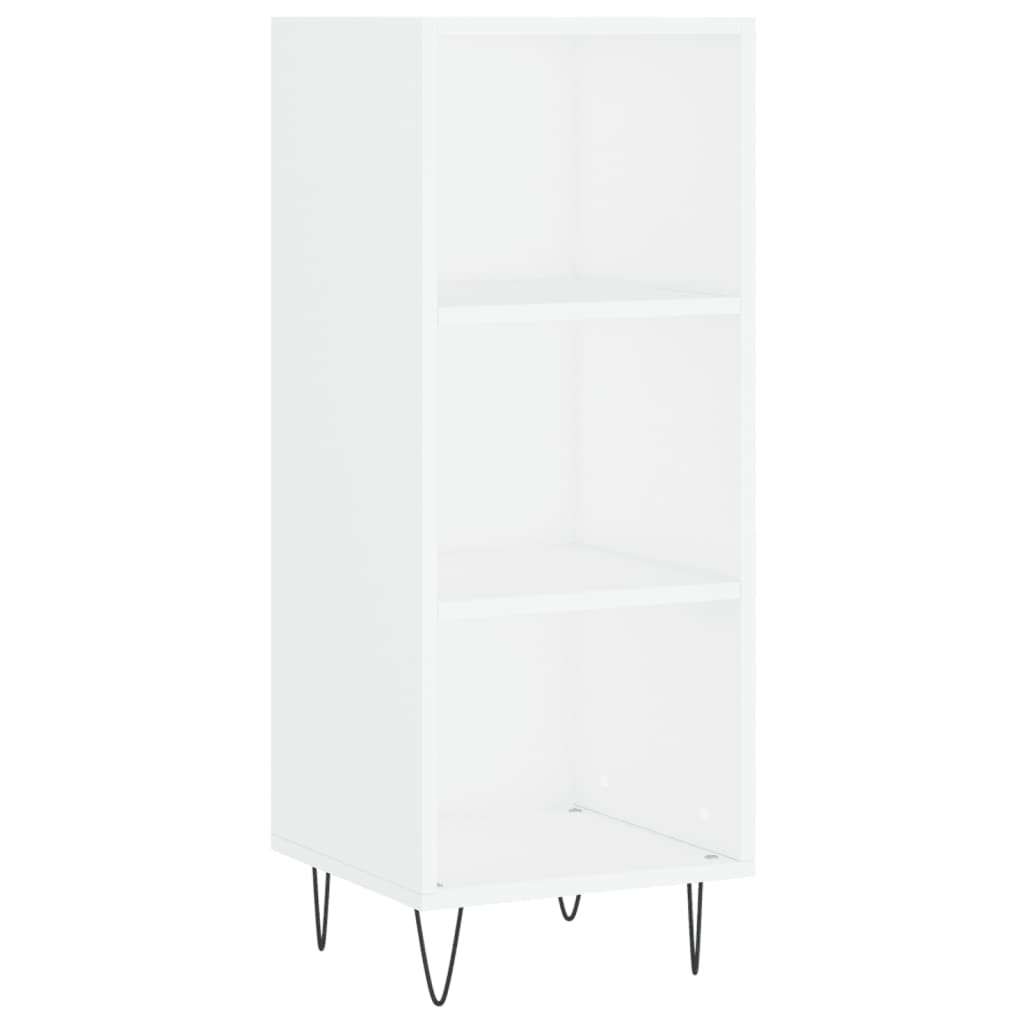 Image Buffet haut Blanc 34,5x34x180 cm Bois d'ingénierie | Xios Store SNC vidaXL Xios Store SNC