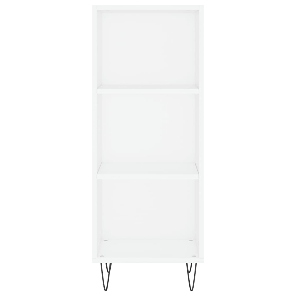 Image Buffet haut Blanc 34,5x34x180 cm Bois d'ingénierie | Xios Store SNC vidaXL Xios Store SNC