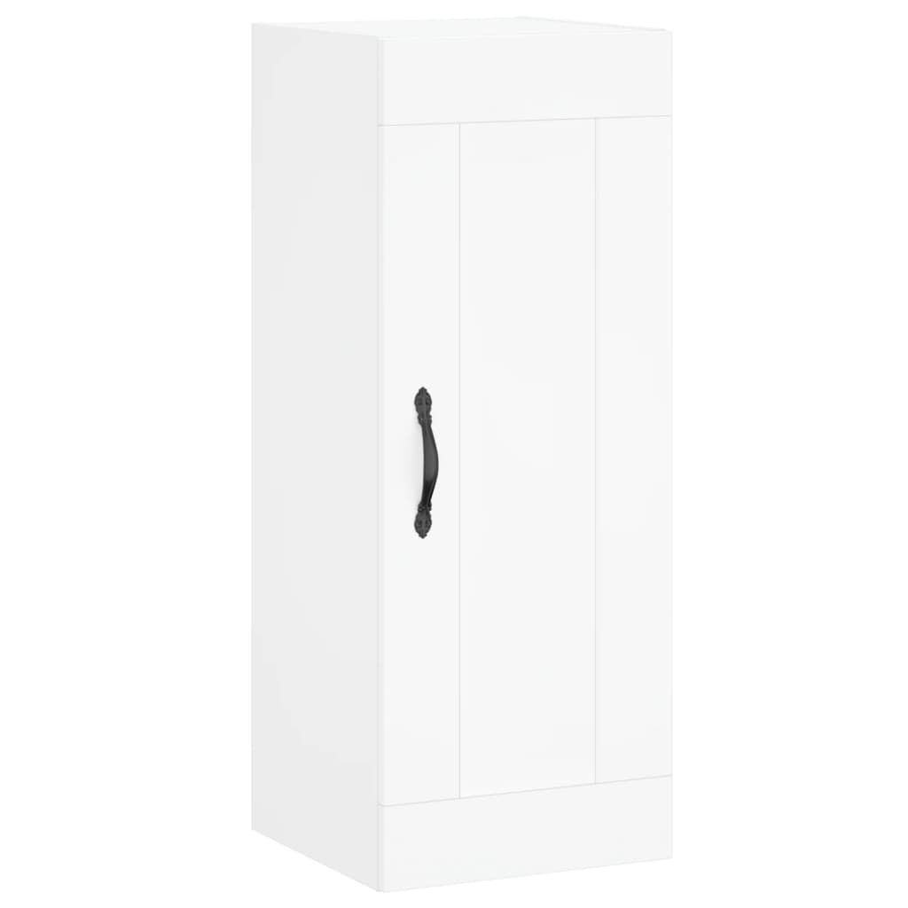 Image Buffet haut Blanc 34,5x34x180 cm Bois d'ingénierie | Xios Store SNC vidaXL Xios Store SNC