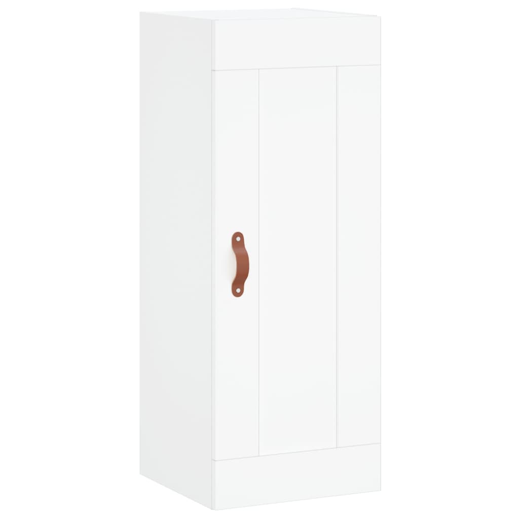 Image Buffet haut Blanc 34,5x34x180 cm Bois d'ingénierie | Xios Store SNC vidaXL Xios Store SNC