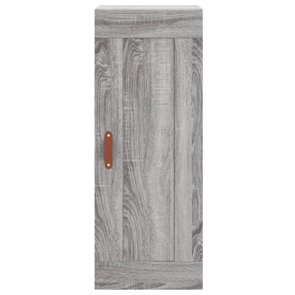 Image Buffet haut Sonoma gris 34,5x34x180 cm Bois d'ingénierie | Xios Store SNC vidaXL Xios Store SNC