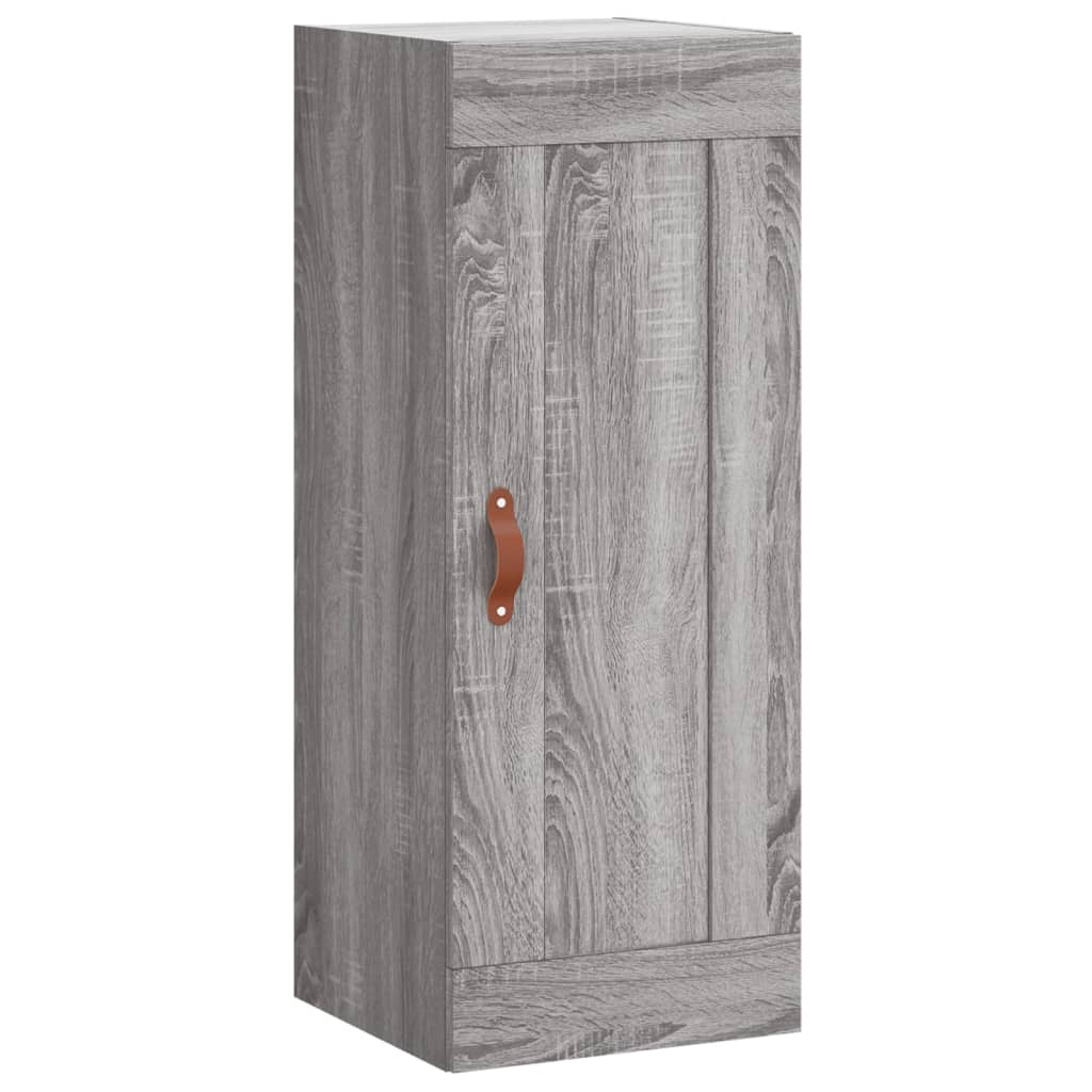 Image Buffet haut Sonoma gris 34,5x34x180 cm Bois d'ingénierie | Xios Store SNC vidaXL Xios Store SNC