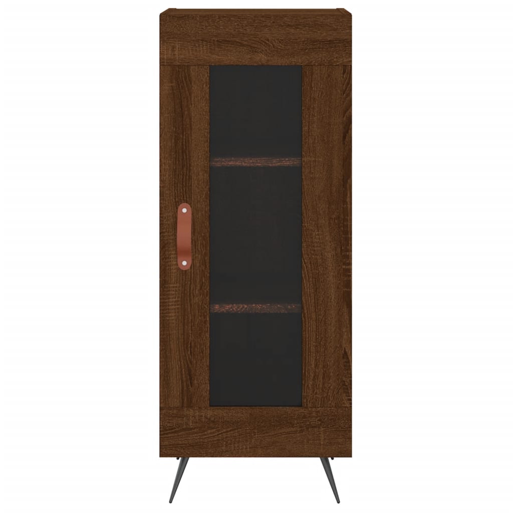 Image Buffet haut Chêne marron 34,5x34x180 cm Bois d'ingénierie | Xios Store SNC vidaXL Xios Store SNC