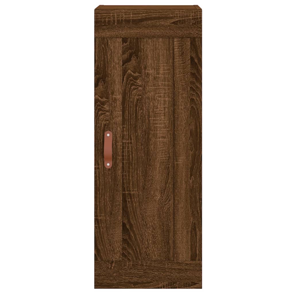 Image Buffet haut Chêne marron 34,5x34x180 cm Bois d'ingénierie | Xios Store SNC vidaXL Xios Store SNC