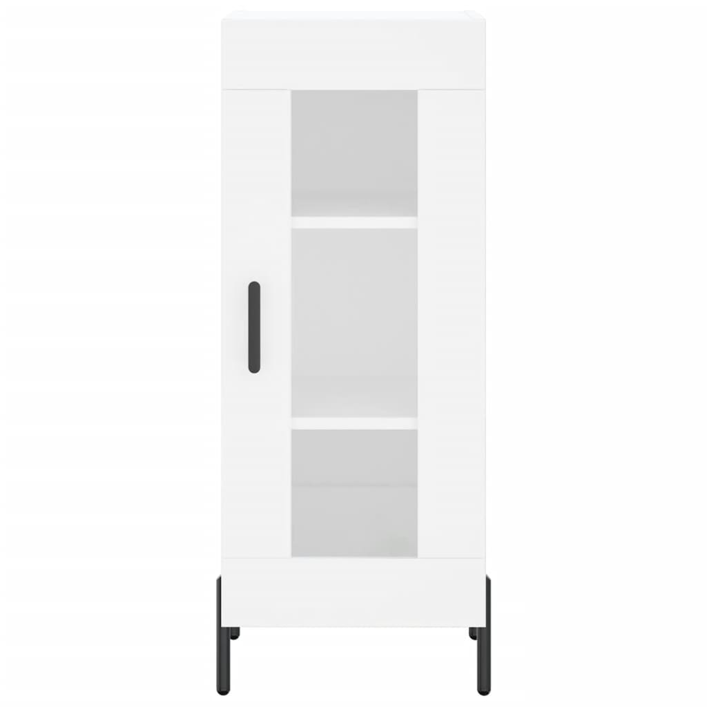 Image Buffet haut Blanc 34,5x34x180 cm Bois d'ingénierie | Xios Store SNC vidaXL Xios Store SNC