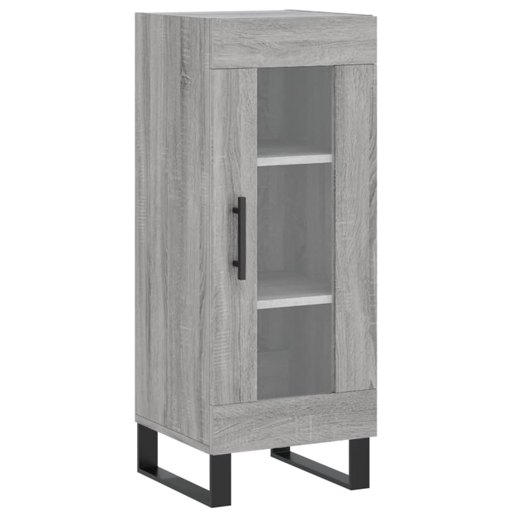 Image Buffet haut Sonoma gris 34,5x34x180 cm Bois d'ingénierie | Xios Store SNC vidaXL Xios Store SNC