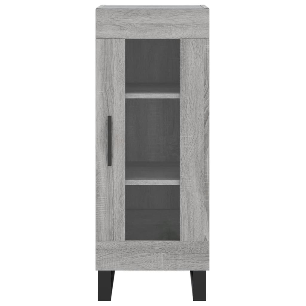 Image Buffet haut Sonoma gris 34,5x34x180 cm Bois d'ingénierie | Xios Store SNC vidaXL Xios Store SNC