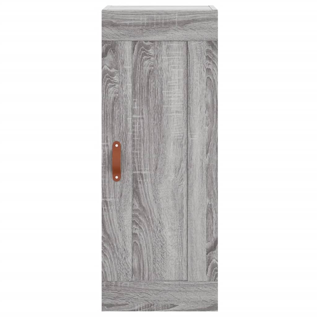 Image Buffet haut Sonoma gris 34,5x34x180 cm Bois d'ingénierie | Xios Store SNC vidaXL Xios Store SNC