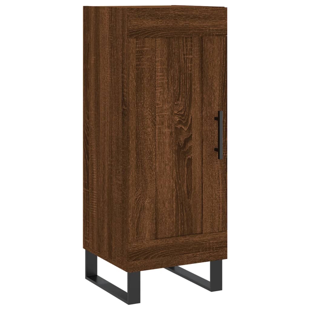 Image Buffet haut Chêne marron 34,5x34x180 cm Bois d'ingénierie | Xios Store SNC vidaXL Xios Store SNC