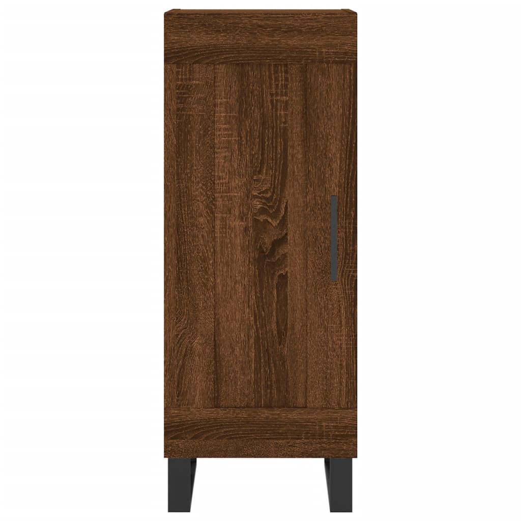 Image Buffet haut Chêne marron 34,5x34x180 cm Bois d'ingénierie | Xios Store SNC vidaXL Xios Store SNC