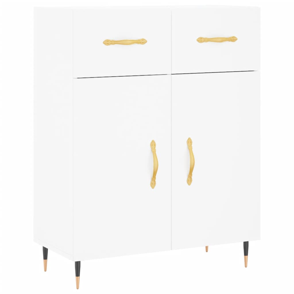 Image Buffet haut Blanc 69,5x34x180 cm Bois d'ingénierie | Xios Store SNC vidaXL Xios Store SNC