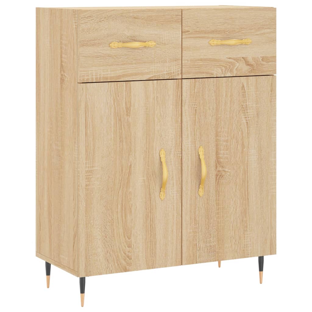 Image Buffet haut Chêne sonoma 69,5x34x180 cm Bois d'ingénierie | Xios Store SNC vidaXL Xios Store SNC