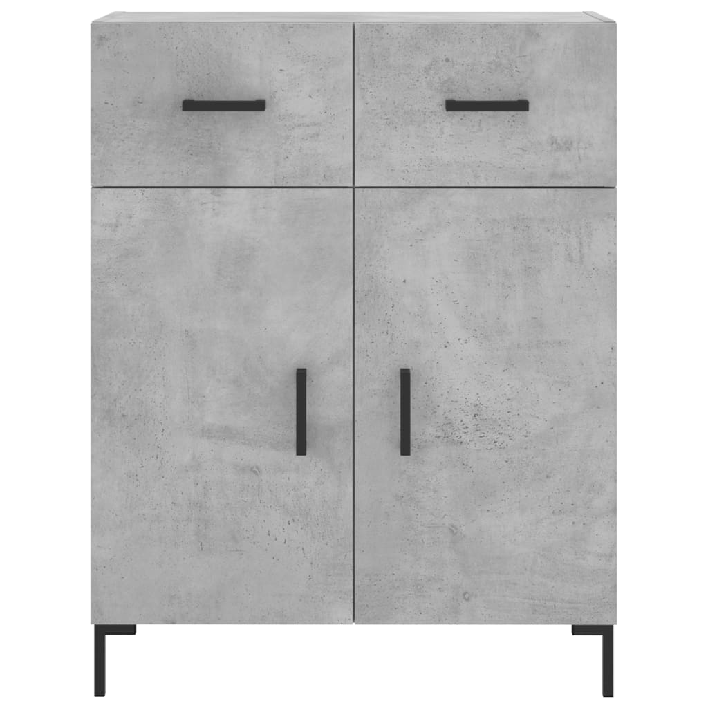 Image Buffet haut Gris béton 69,5x34x180 cm Bois d'ingénierie | Xios Store SNC vidaXL Xios Store SNC