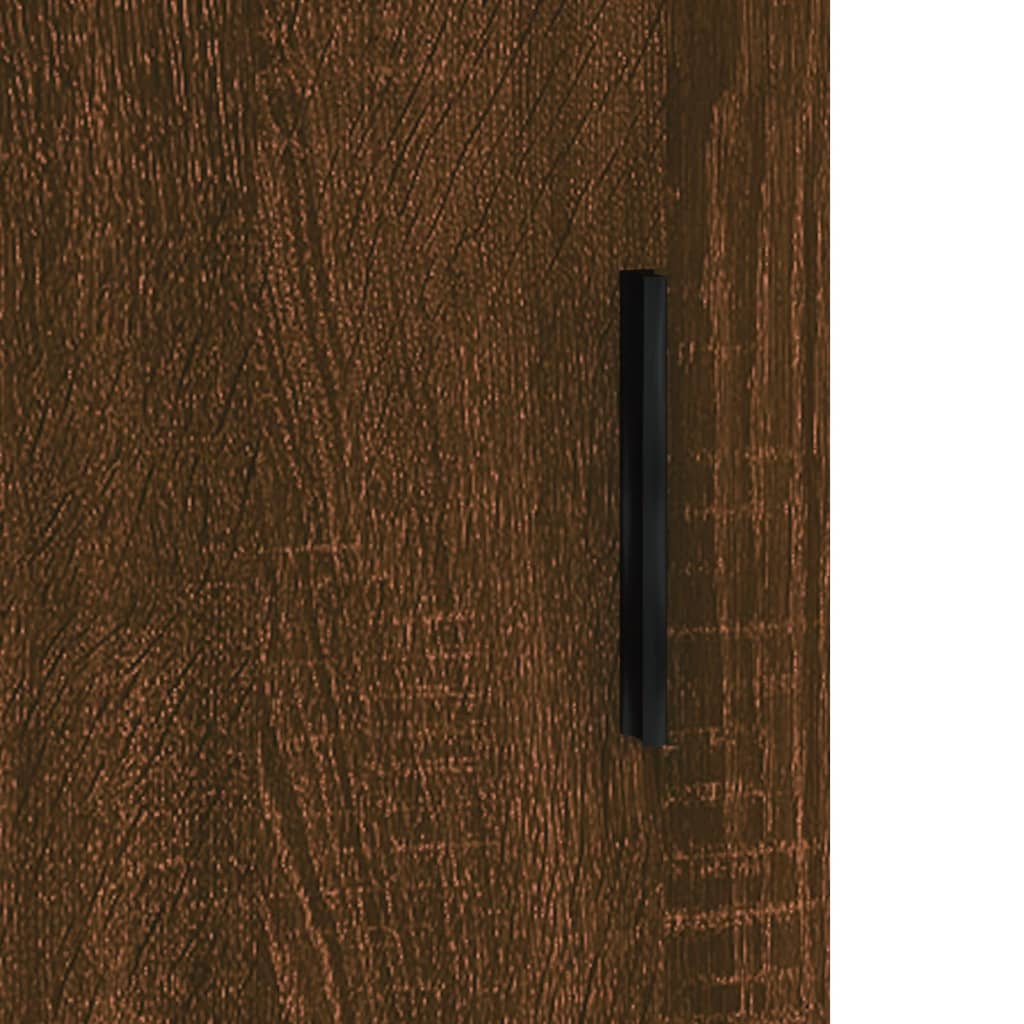 Image Buffet haut Chêne marron 69,5x34x180 cm Bois d'ingénierie | Xios Store SNC vidaXL Xios Store SNC