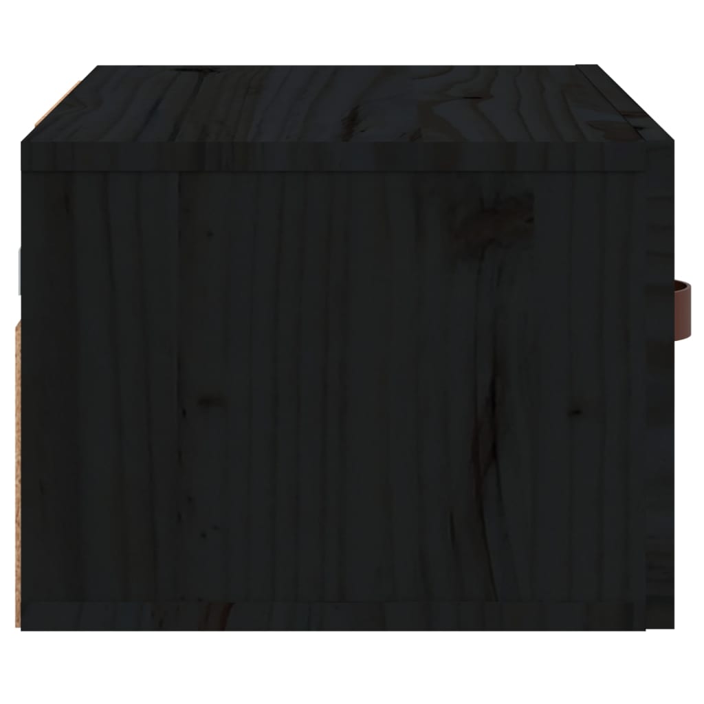 Table de chevet murale Noir 40x29,5x22 cm Casiers & armoires de rangement vidaXL   