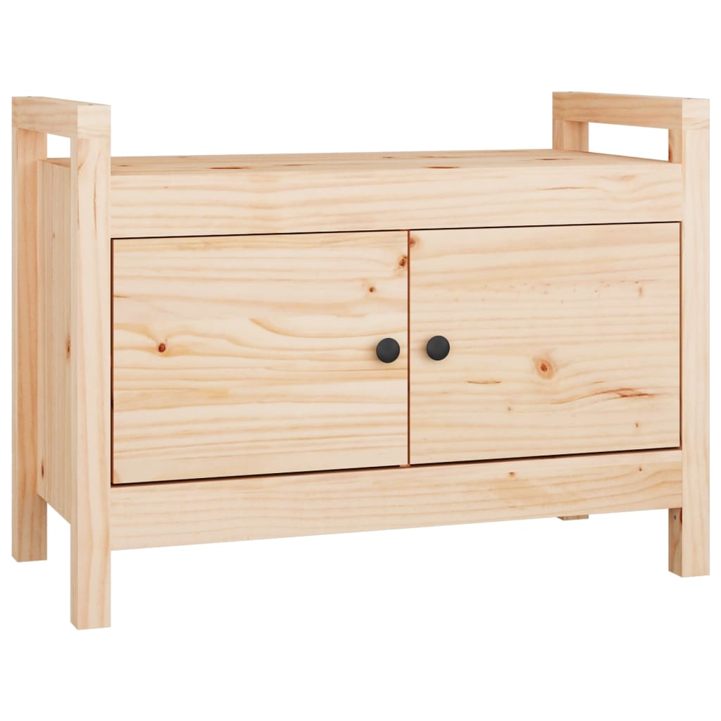 Banc d'entrée 80x40x60 cm Bois de pin massif Bancs coffres vidaXL   