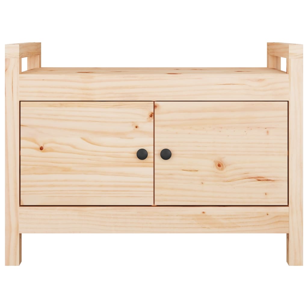 Banc d'entrée 80x40x60 cm Bois de pin massif Bancs coffres vidaXL   