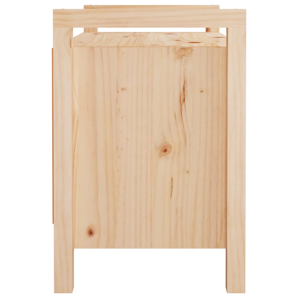 Banc d'entrée 80x40x60 cm Bois de pin massif Bancs coffres vidaXL   