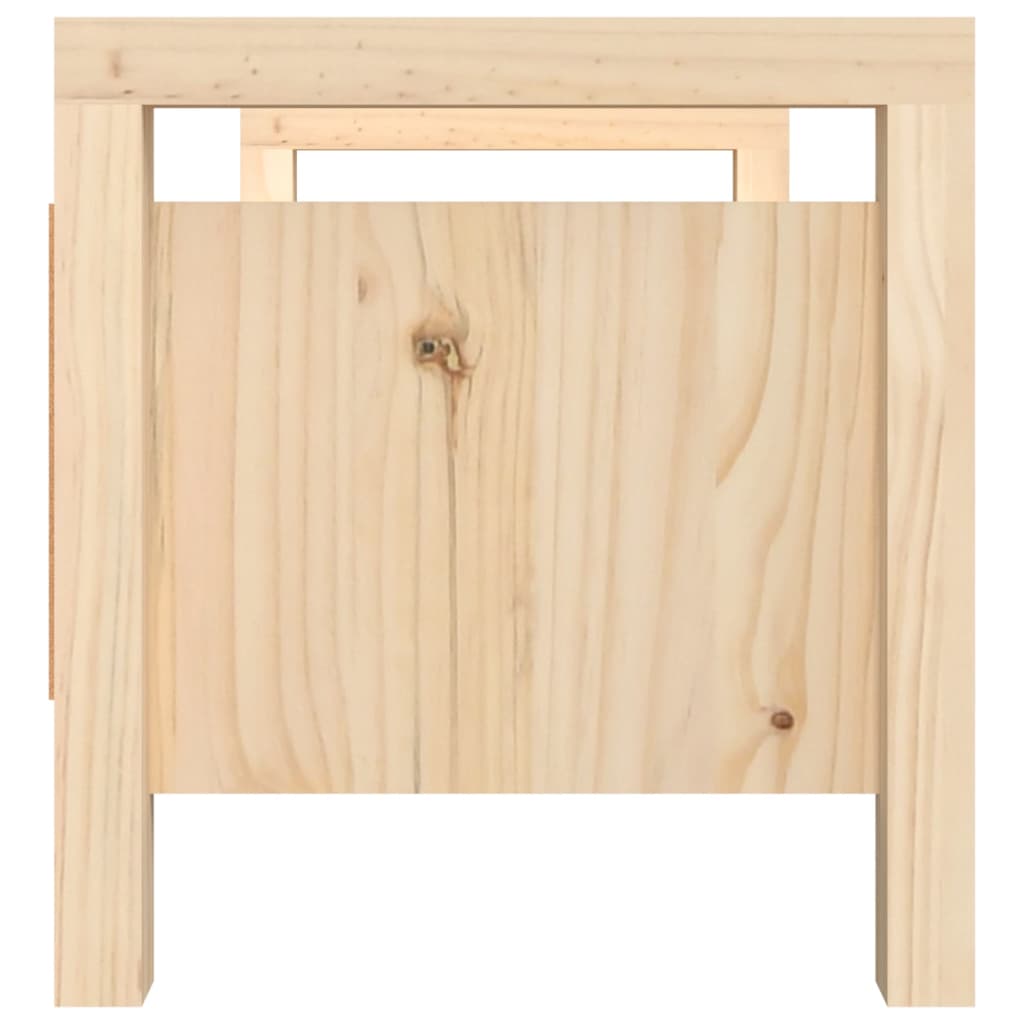 Banc d'entrée 80x40x43 cm Bois de pin massif Bancs coffres vidaXL   