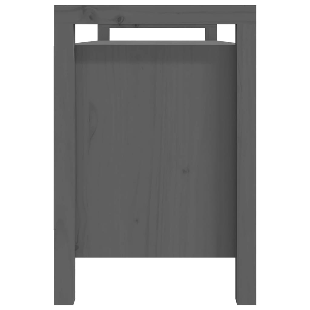 Banc d'entrée Gris 110x40x60 cm Bois de pin massif Bancs coffres vidaXL   