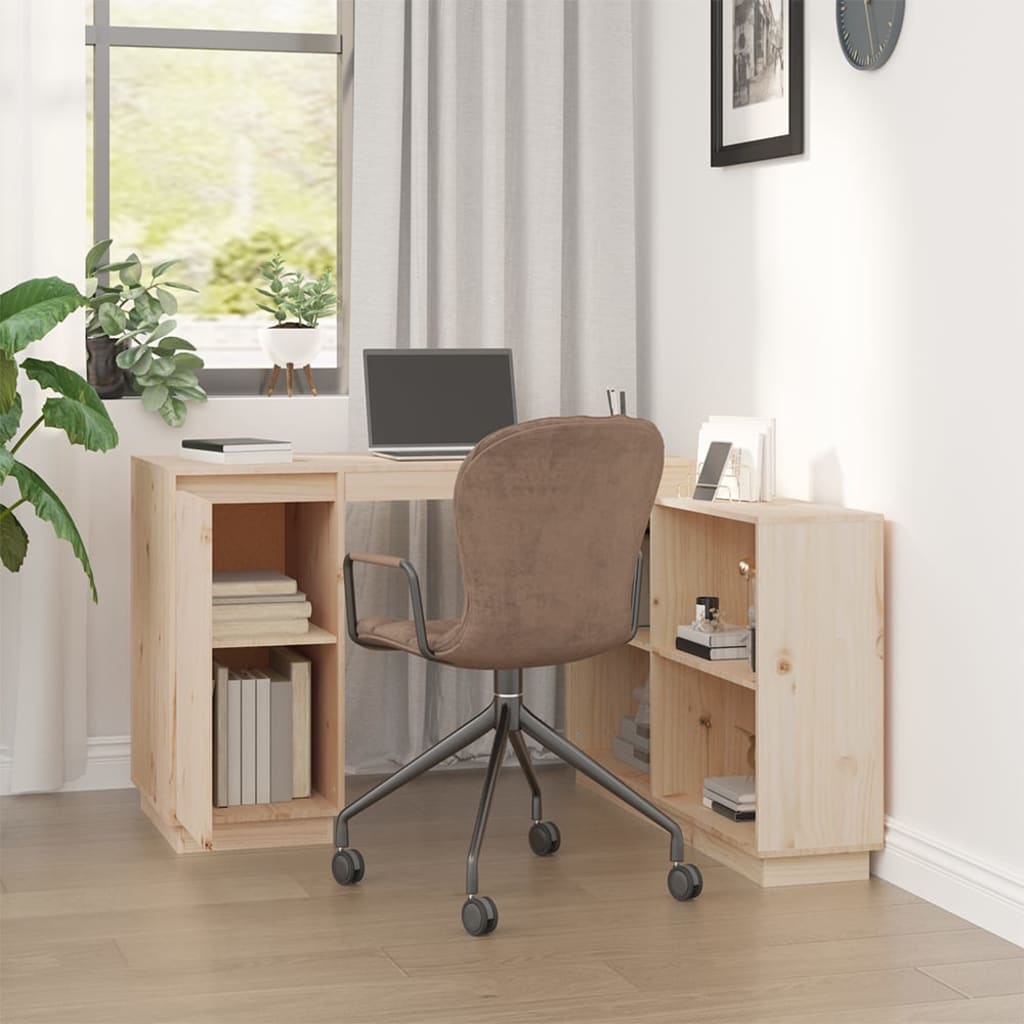 Bureau 110x50x75 cm Bois massif de pin Bureaux vidaXL   