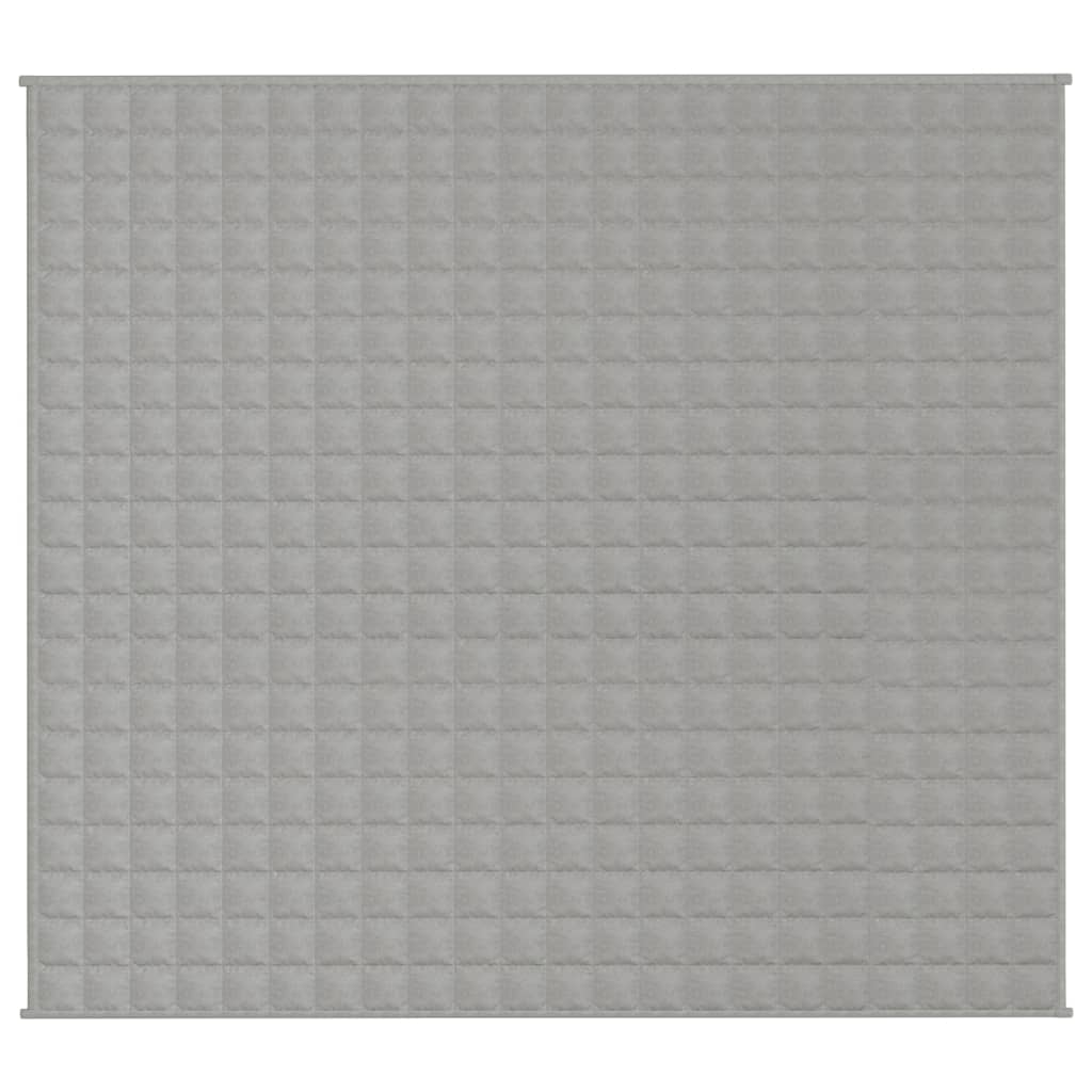 Couverture lestée Gris 200x225 cm 13 kg Tissu Couvertures vidaXL   