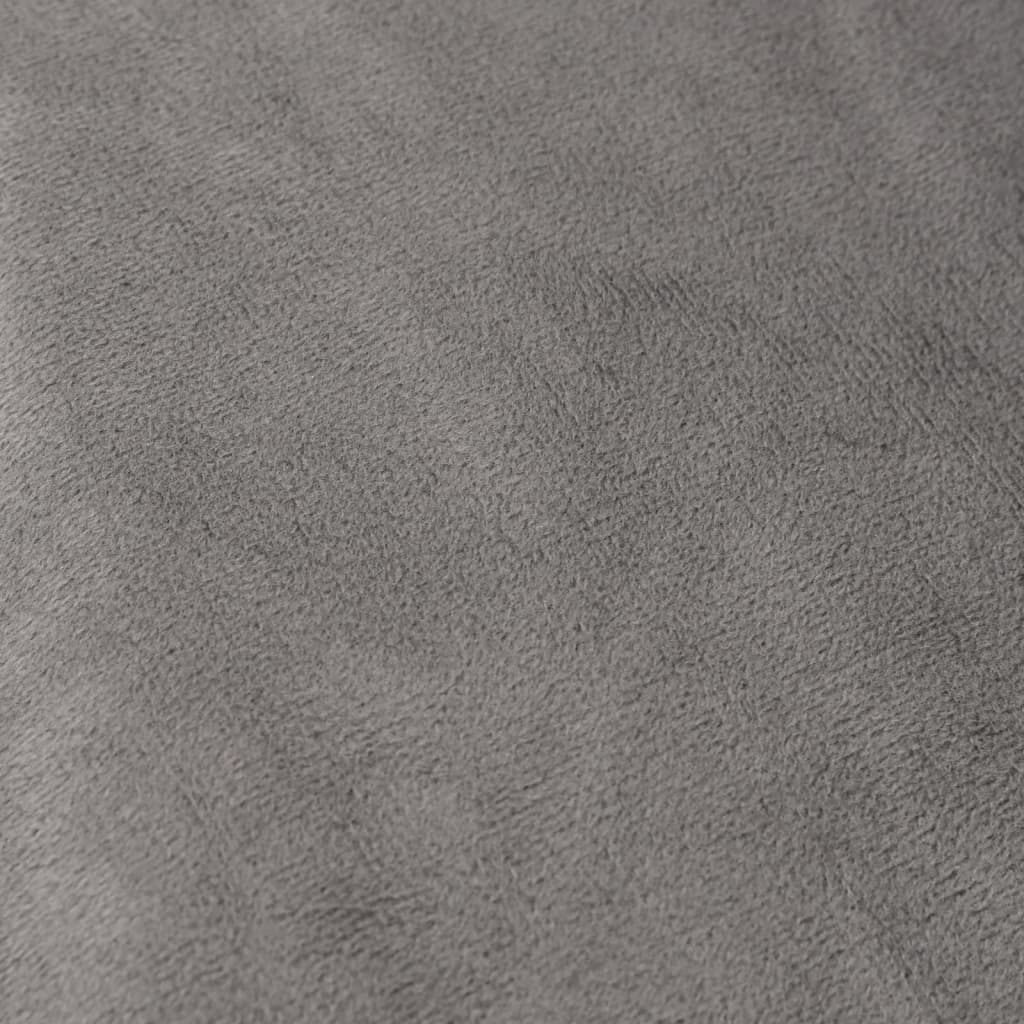 Couverture lestée avec housse Gris 150x200 cm 11 kg Tissu Couvertures vidaXL   