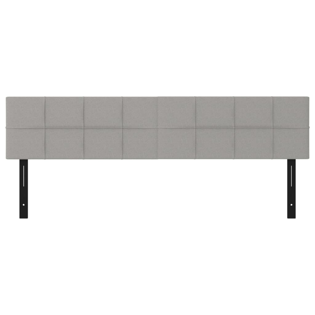 Têtes de lit 2 pcs gris clair 80x5x78/88 cm tissu Têtes et pieds de lit vidaXL   