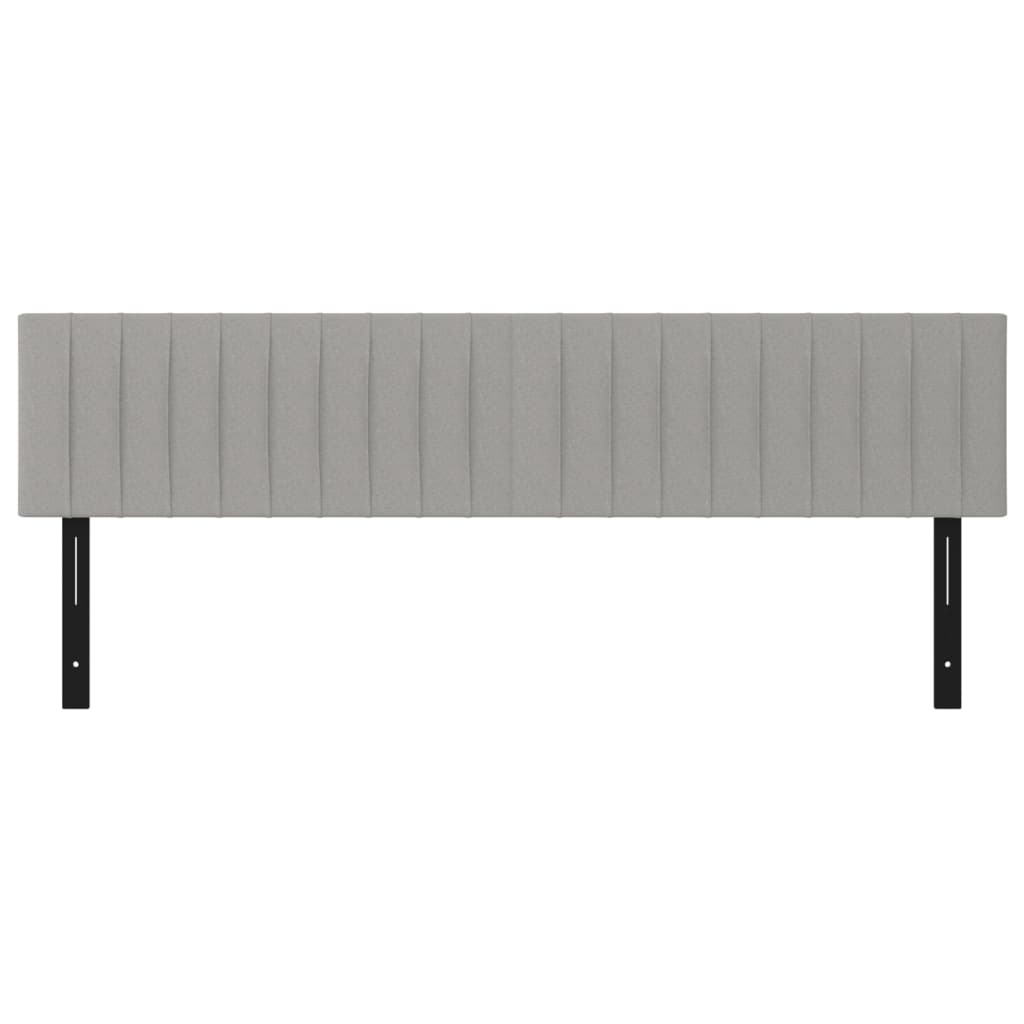 Têtes de lit 2 pcs gris clair 100x5x78/88 cm tissu Têtes et pieds de lit vidaXL   