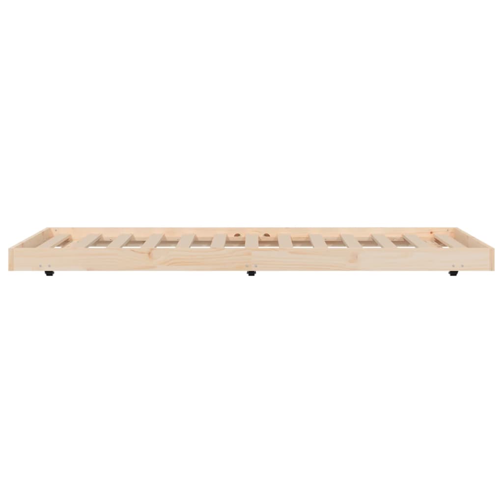 Cadre de lit 75x190 cm Bois de pin massif Lits & cadres de lit vidaXL   