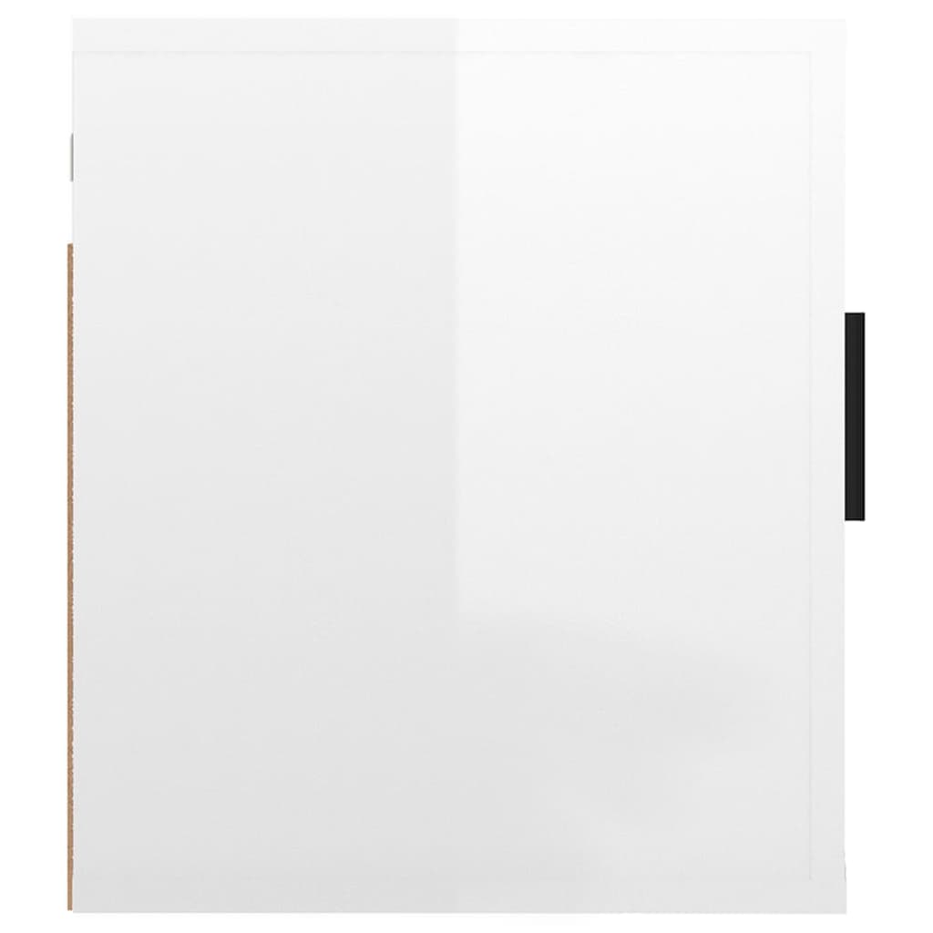 Meuble TV mural Blanc brillant 40x34,5x40 cm Meubles TV vidaXL   