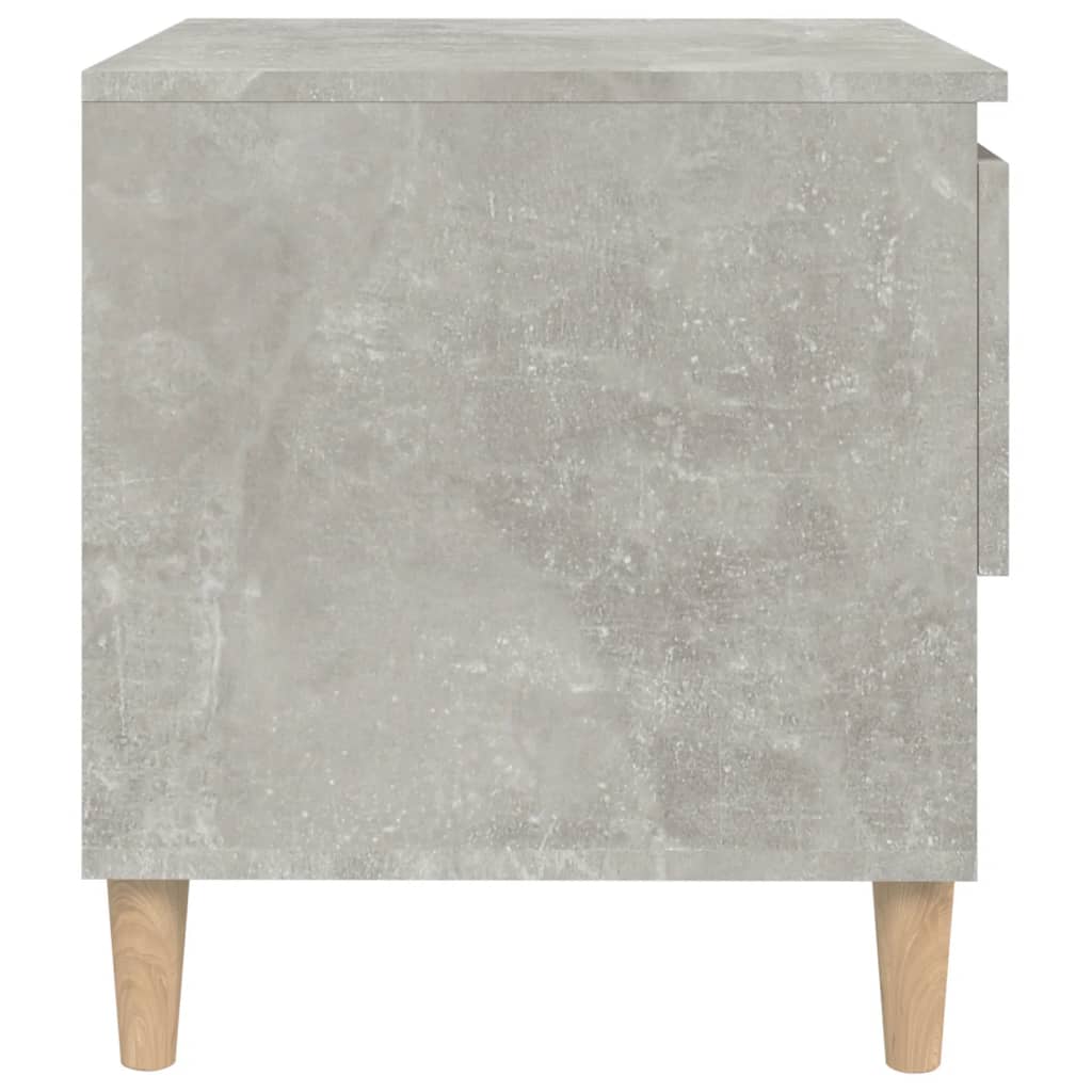 Table de chevet Gris béton 50x46x50 cm Bois d'ingénierie Tables de chevet vidaXL   