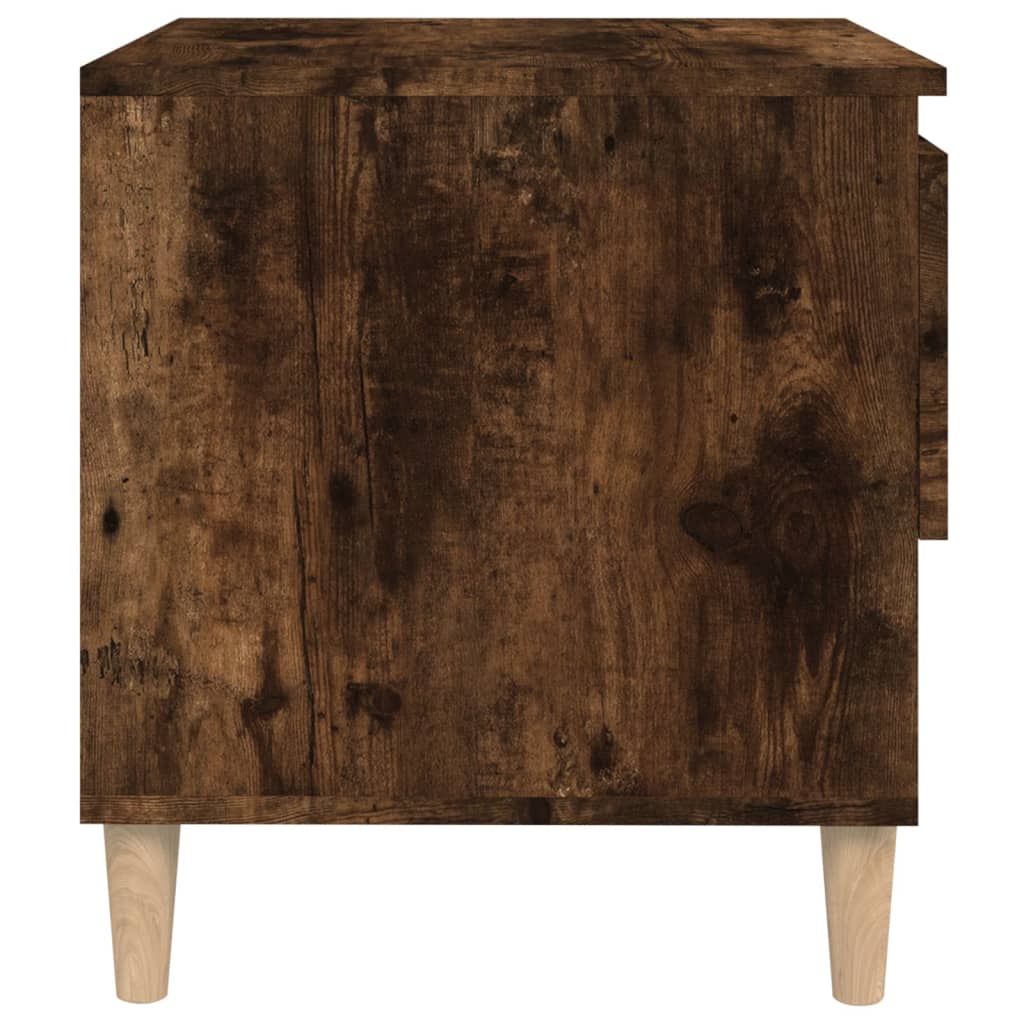 Table de chevet Chêne fumé 50x46x50 cm Bois d'ingénierie Tables de chevet vidaXL   