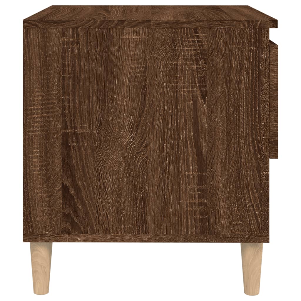 Table de chevet Chêne brun 50x46x50 cm Bois d'ingénierie Tables de chevet vidaXL   