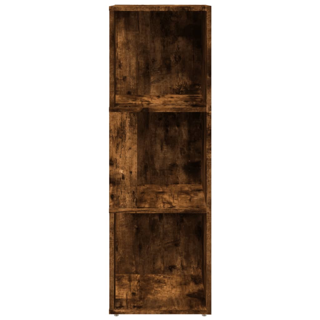 Armoire d'angle Chêne fumé 33x33x100 cm Bois d'ingénierie Casiers & armoires de rangement vidaXL   