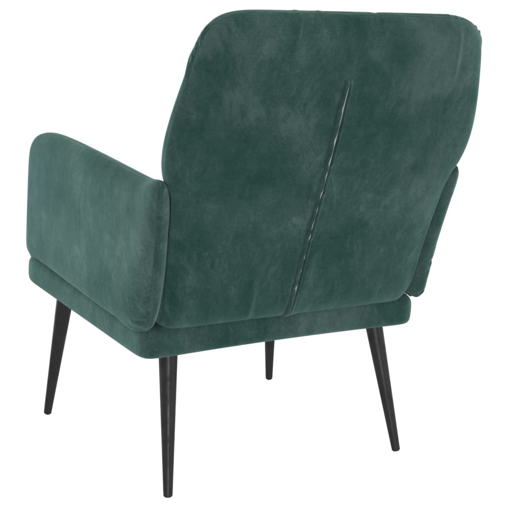 Fauteuil Vert foncé 62x79x79 cm Velours Fauteuils vidaXL   