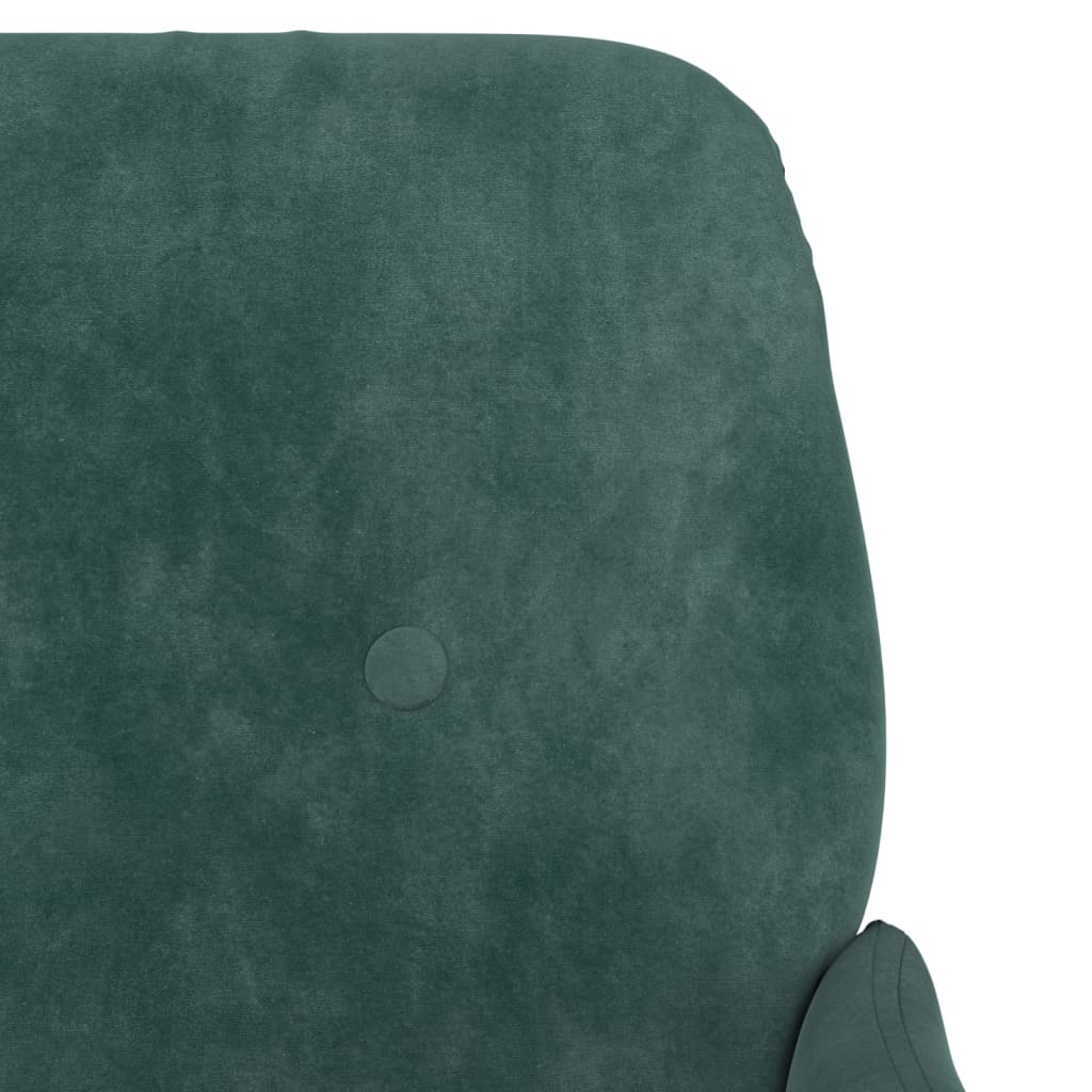 Fauteuil Vert foncé 62x79x79 cm Velours Fauteuils vidaXL   