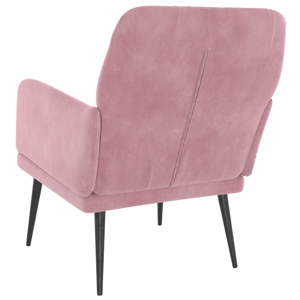 Fauteuil Rose 62x79x79 cm Velours Fauteuils vidaXL   