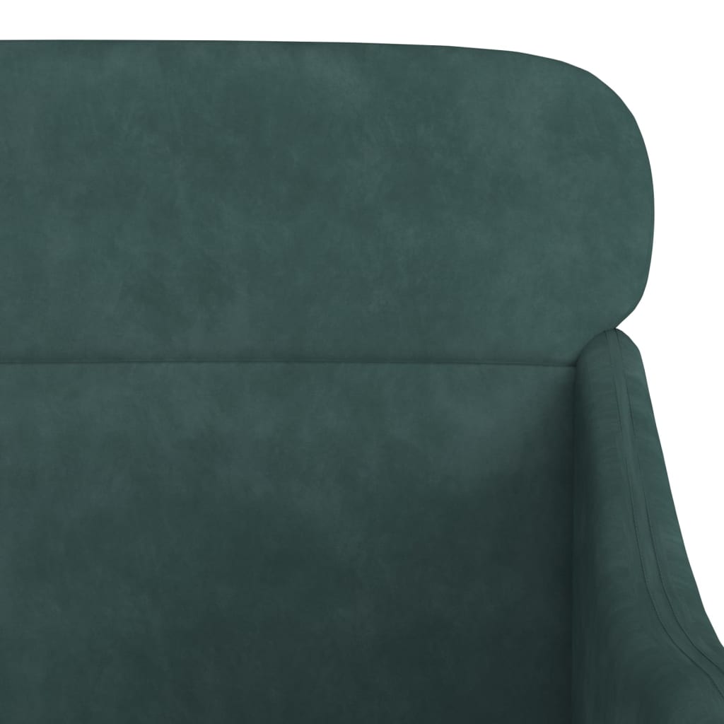 Fauteuil Vert foncé 63x76x80 cm Velours Fauteuils vidaXL   