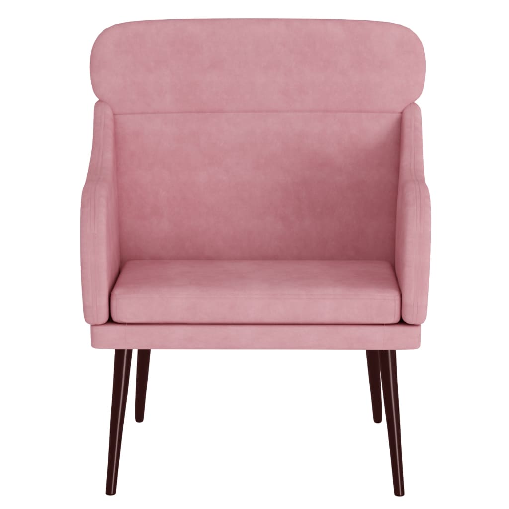 Fauteuil Rose 63x76x80 cm Velours Fauteuils vidaXL   