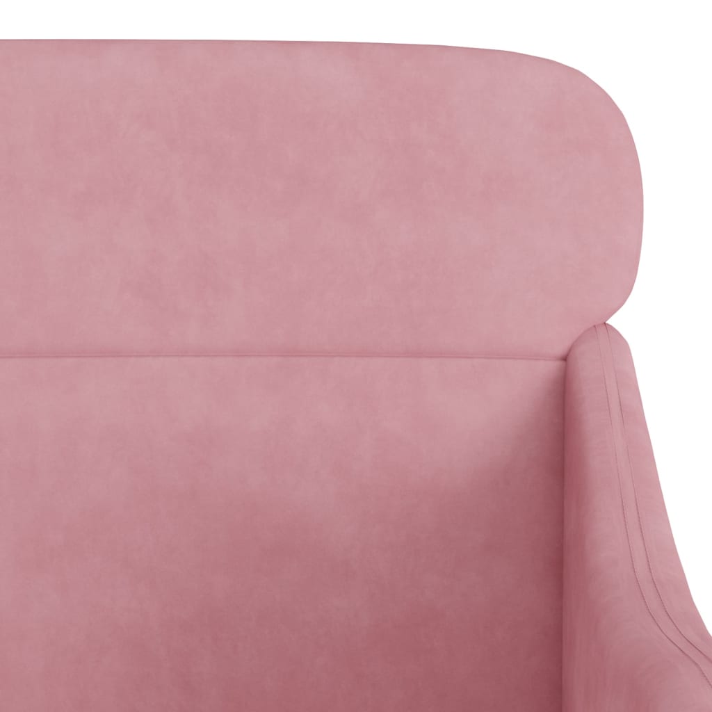 Fauteuil Rose 63x76x80 cm Velours Fauteuils vidaXL   