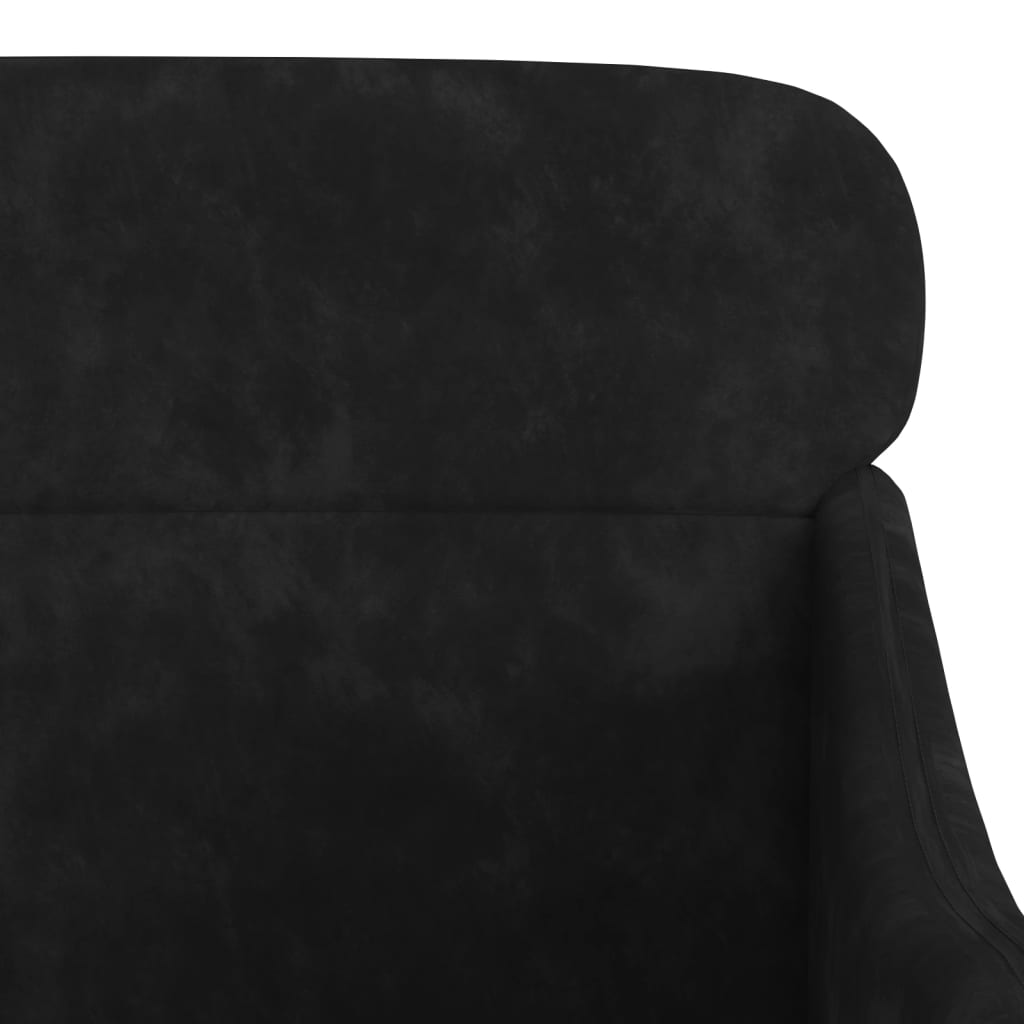 Fauteuil Noir 63x76x80 cm Velours Fauteuils vidaXL   