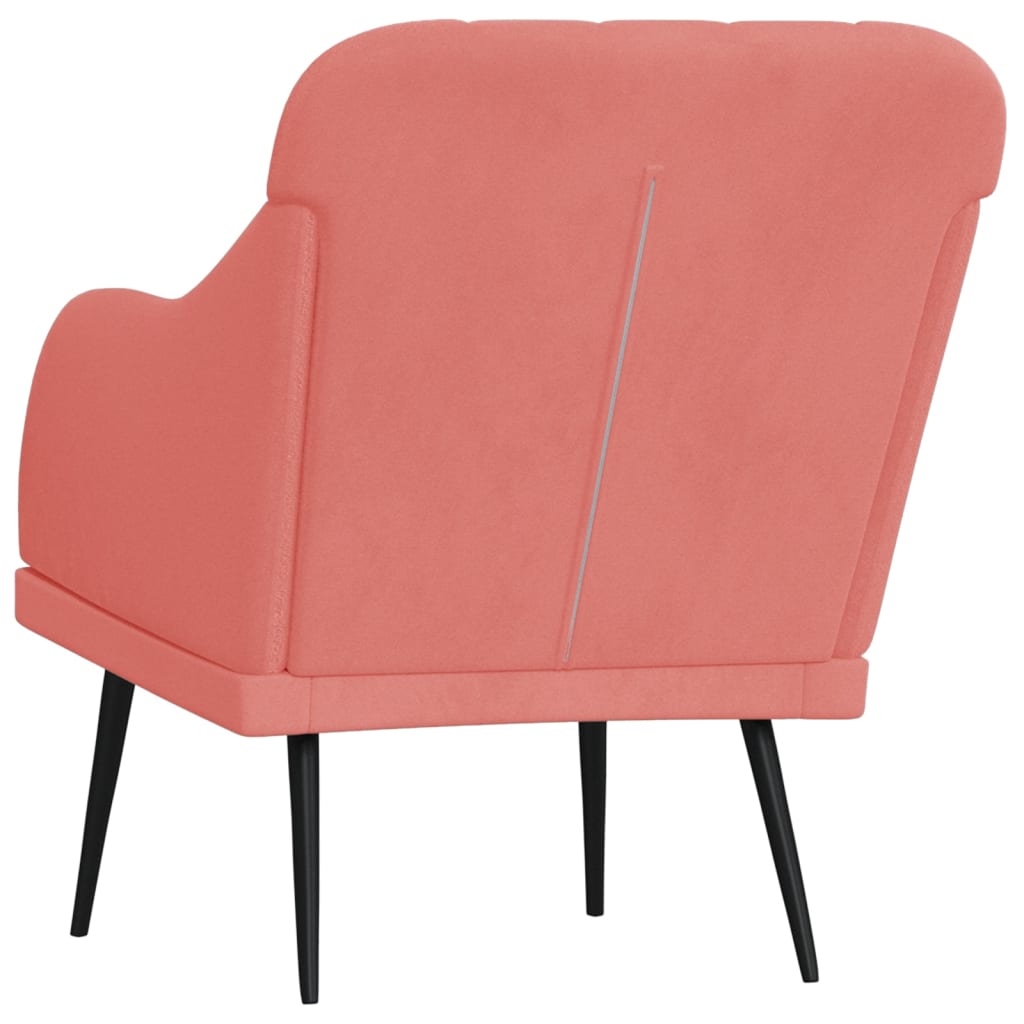 Fauteuil Rose 63x76x80 cm Velours Fauteuils vidaXL   